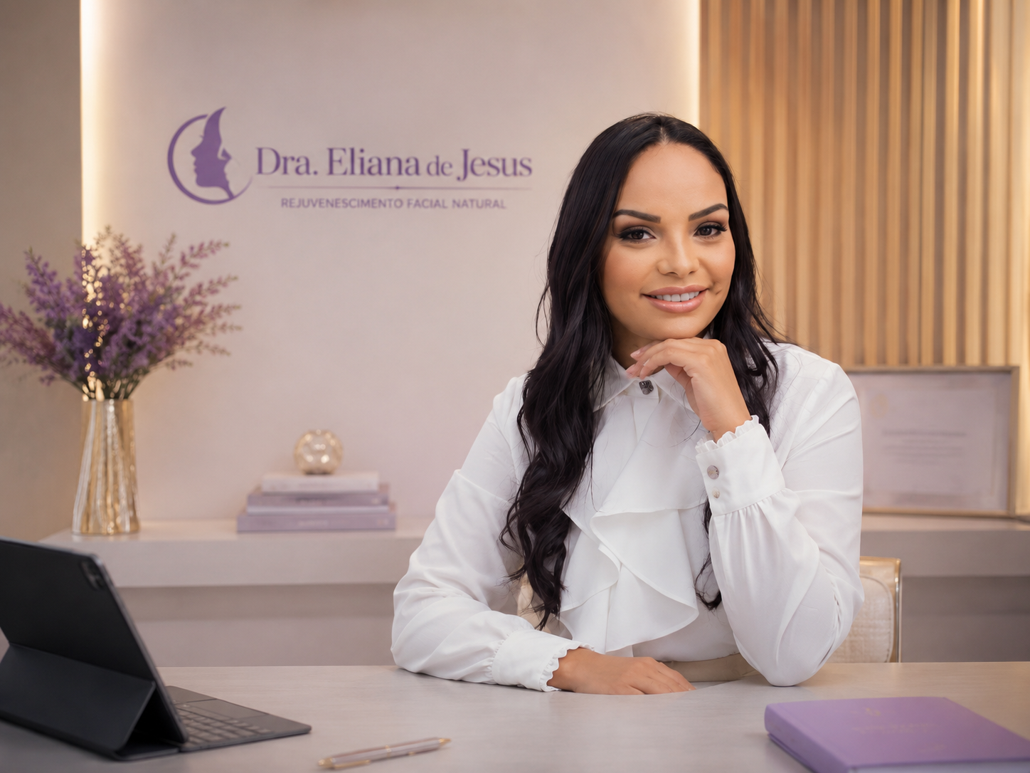 Dra. Eliana de Jesus em seu consultório odontológico